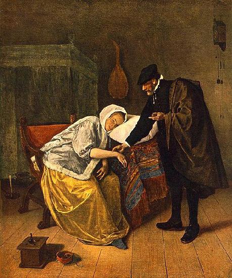 Jan Steen The Sick Woman oil painting picture